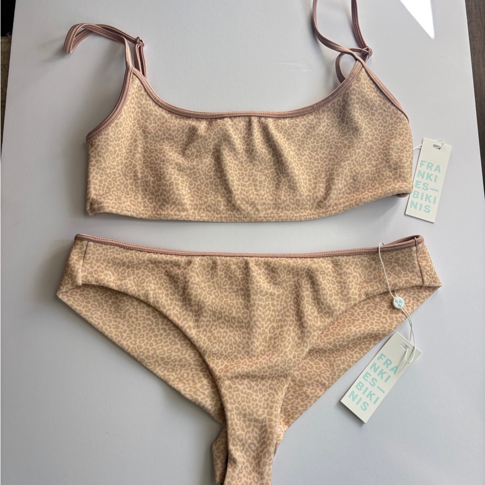 Frankie's Bikinis Pink Leopard Bikini